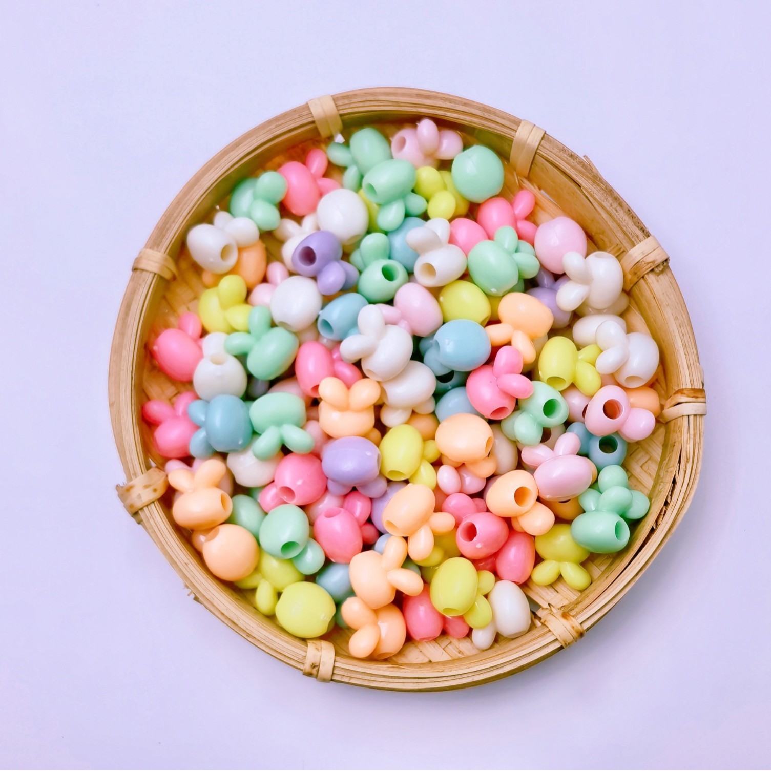 Wholesale Ultra Light Large Hole Loose Beads Bulk No Burden Big Bore Decor Beads for Portable Charms