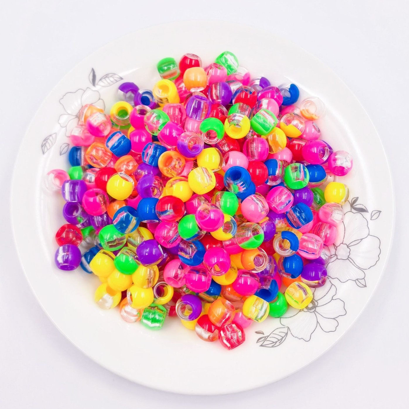 Wholesale Mixed Shape Big Bore Loose Beads Bulk Large Hole Decor Charms for Custom DIY Accessories