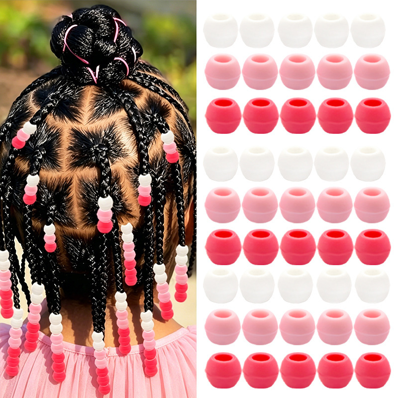 Wholesale Drop Shipping Large Hole Loose Beads Bulk Big Bore Decor Spacer Beads for Cross-Border Stores