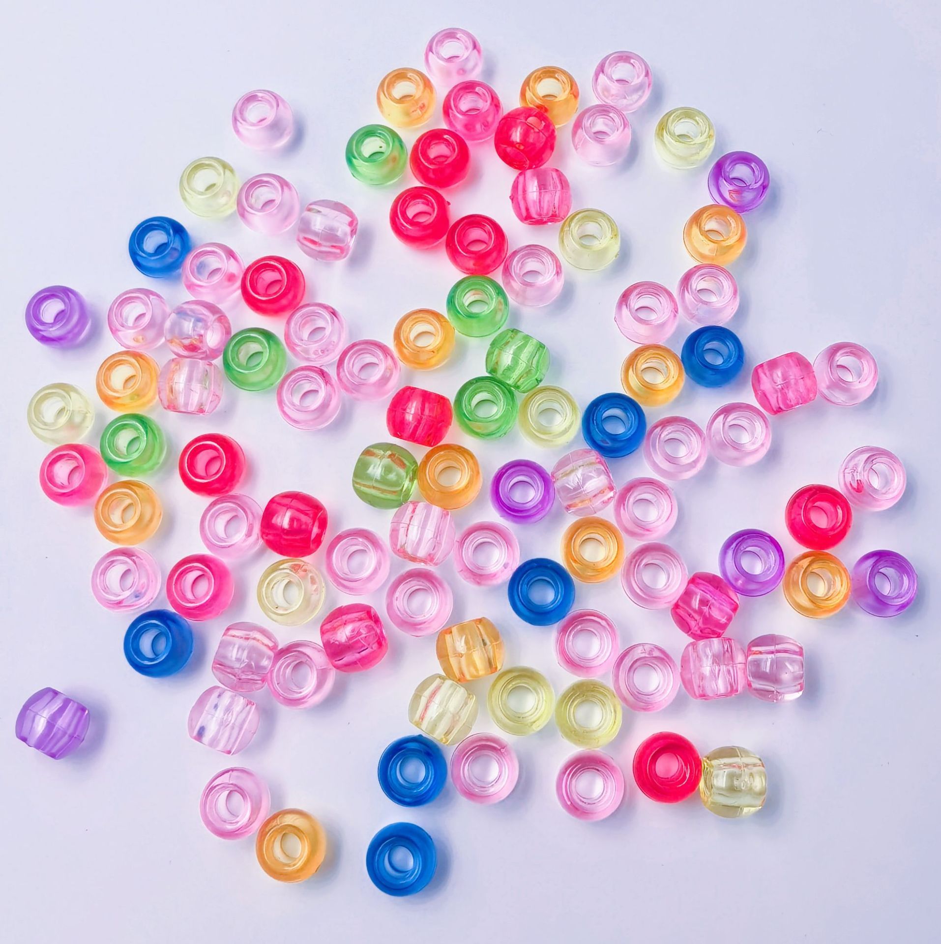 Multi-Purpose Large Hole Decorative Loose Beads Bulk Universal DIY Jewelry Stringing Parts