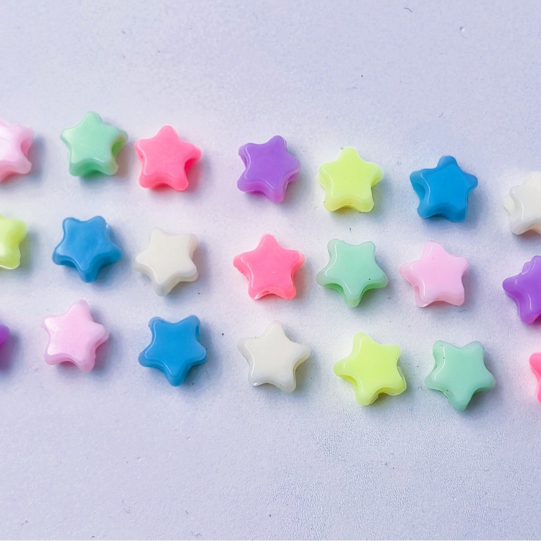 Wholesale Pastel Large Hole Loose Beads Bulk Soft Tone Big Bore Decor Spacers for Cute DIY Ornaments