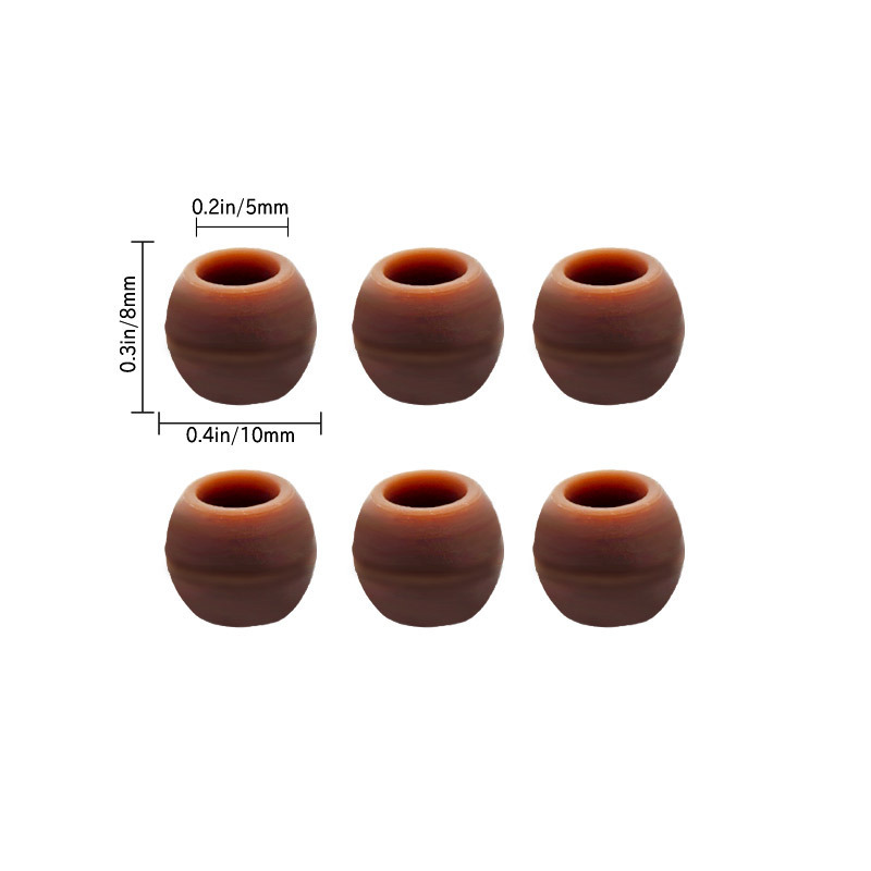 Wholesale Drop Shipping Large Hole Loose Beads Bulk Big Bore Decor Spacer Beads for Cross-Border Stores
