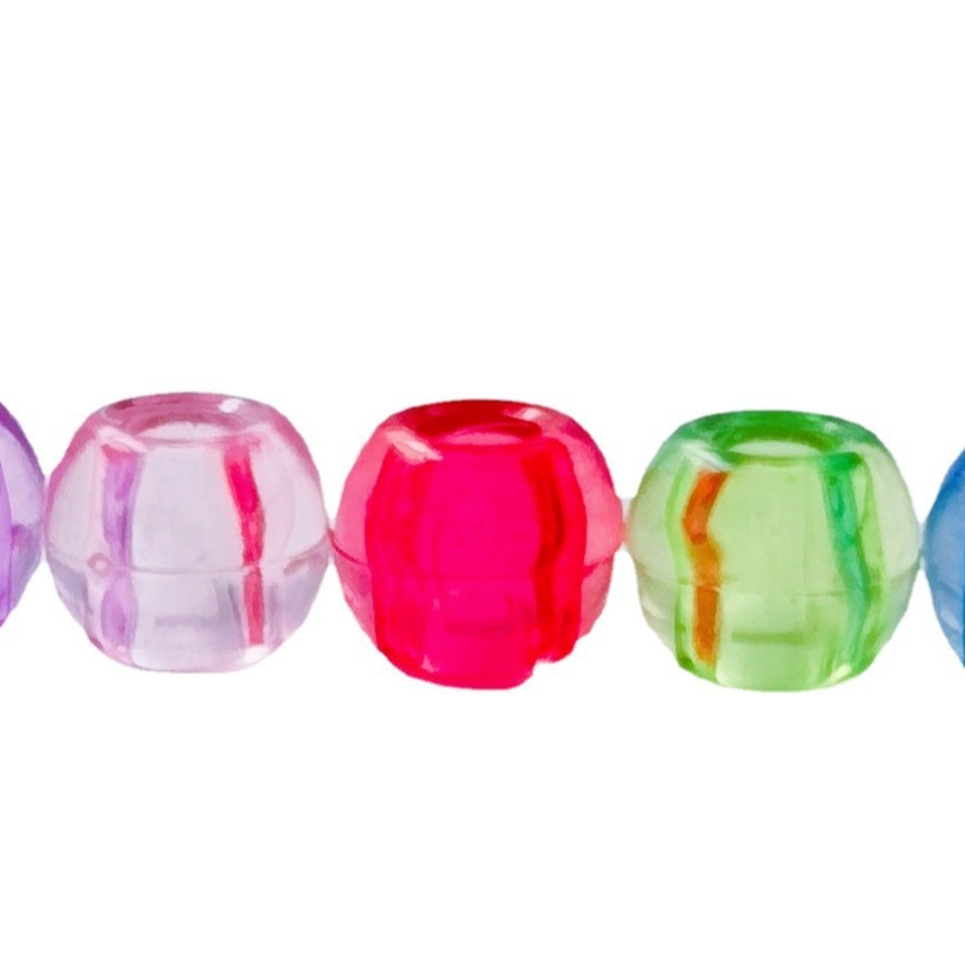 Multi-Purpose Large Hole Decorative Loose Beads Bulk Universal DIY Jewelry Stringing Parts