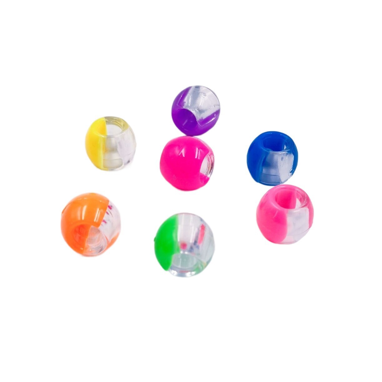 Wholesale Mixed Shape Big Bore Loose Beads Bulk Large Hole Decor Charms for Custom DIY Accessories