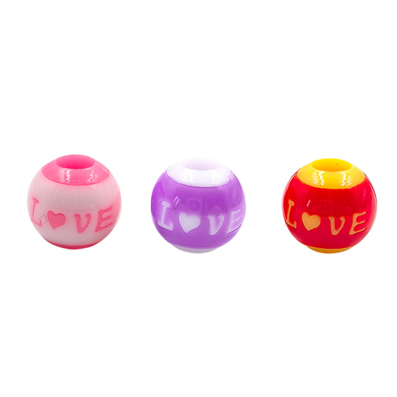 Wholesale Drop Shipping Large Hole Loose Beads Bulk Cross-Border DIY Decor Bead Craft Inventory