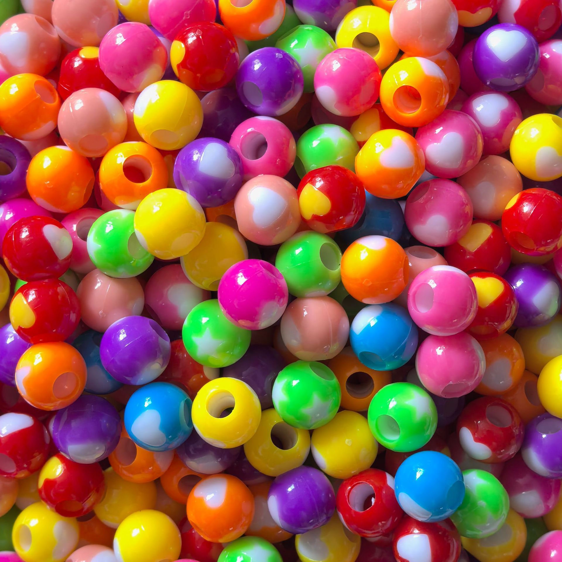 Wholesale Drop Shipping Large Hole Loose Beads Bulk Cross-Border DIY Decor Bead Craft Inventory