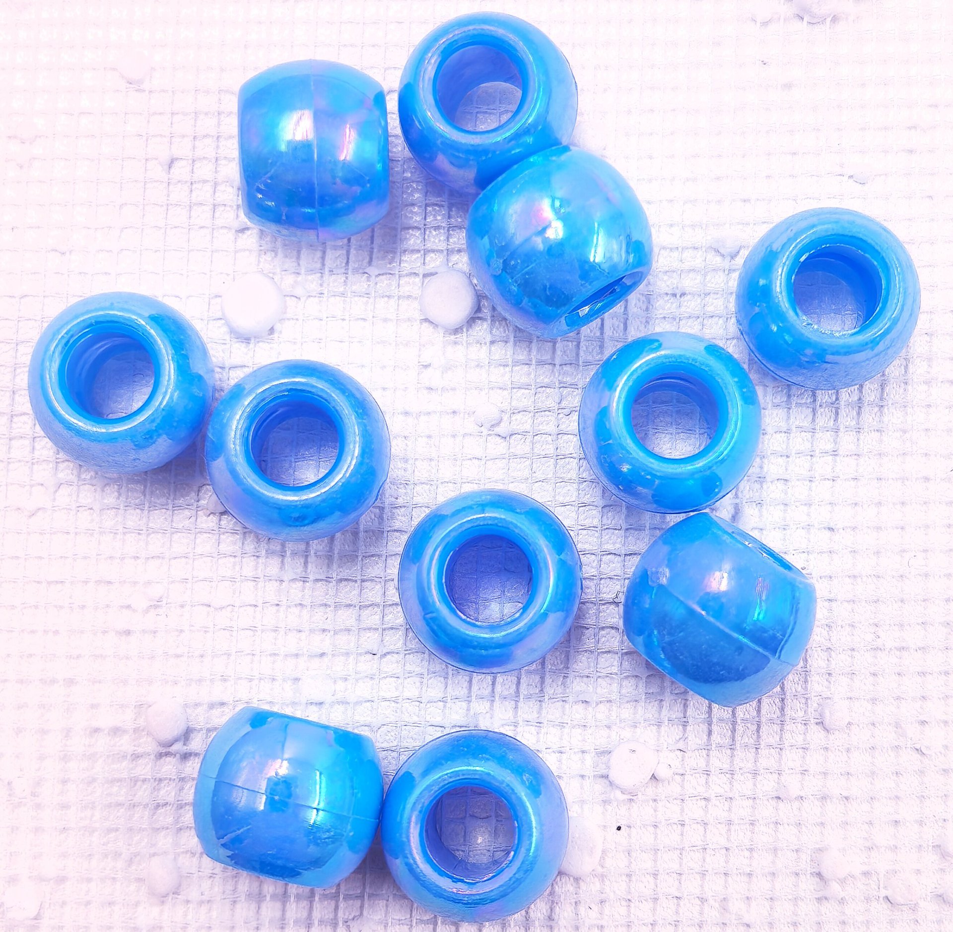 9*12MM Bulk Big Hole Decorative Loose Beads Wholesale Wide Hole Spacer Beads for DIY Braided Ornaments