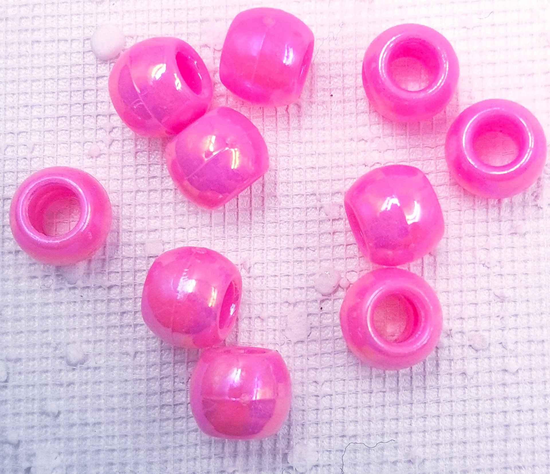 9*12MM Bulk Big Hole Decorative Loose Beads Wholesale Wide Hole Spacer Beads for DIY Braided Ornaments