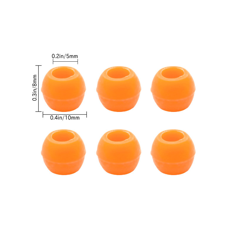 Wholesale Drop Shipping Large Hole Loose Beads Bulk Big Bore Decor Spacer Beads for Cross-Border Stores