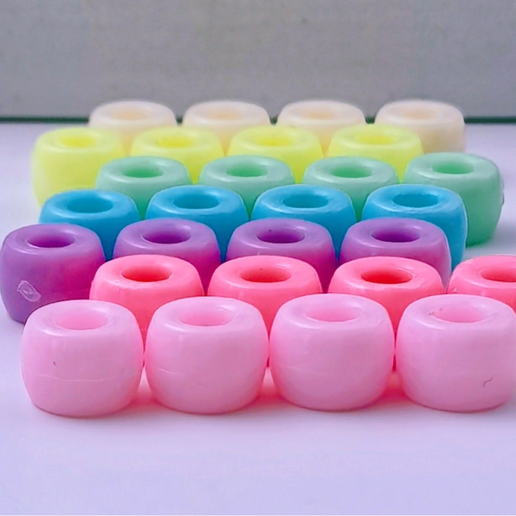 Wholesale Large Hole Loose Beads, Wide Hole Decor Spacer Beads for DIY Handmade Jewelry