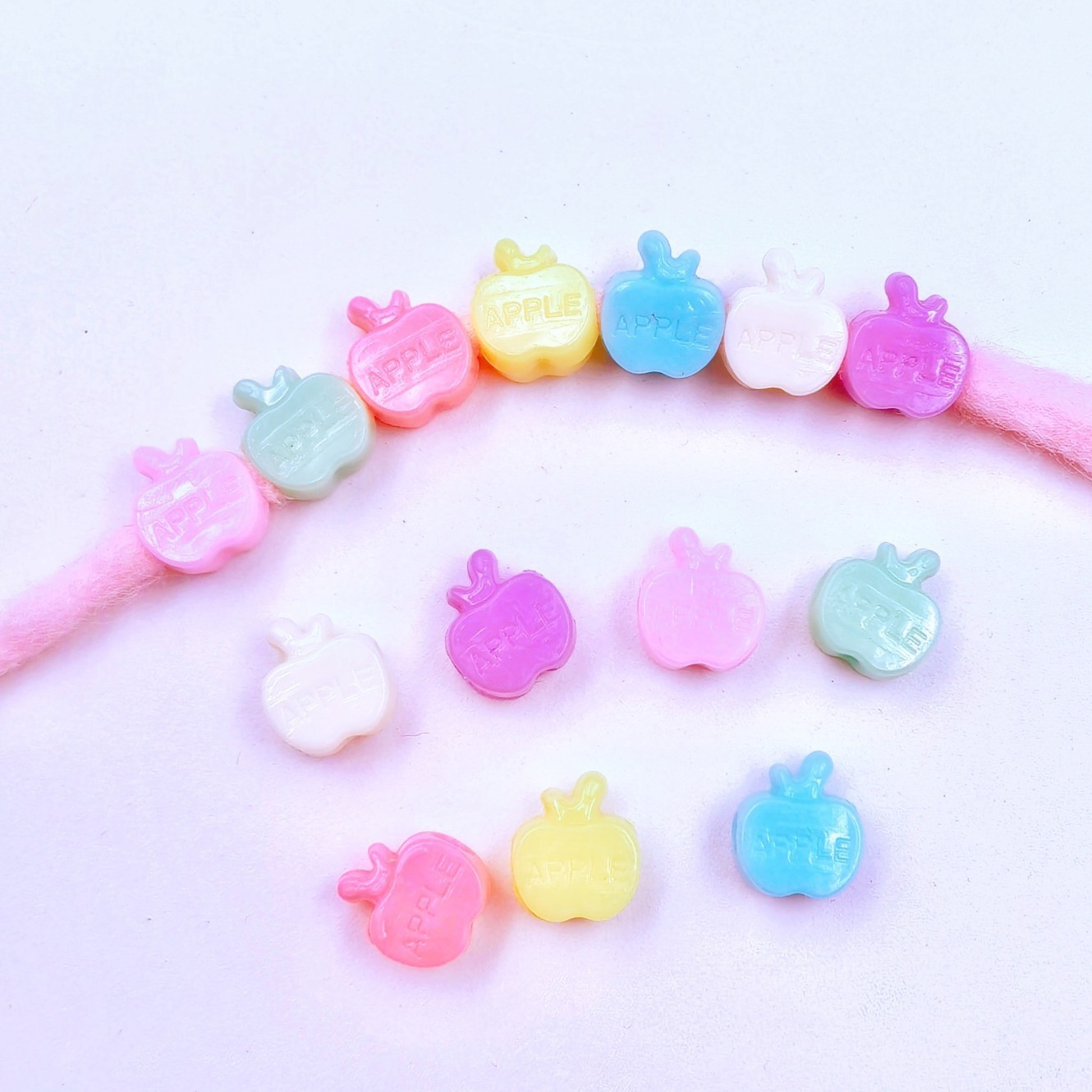 Multi-Purpose Large Hole Spacer Beads Bulk Loose Decor Beads for Lanyard & Keychain Crafting