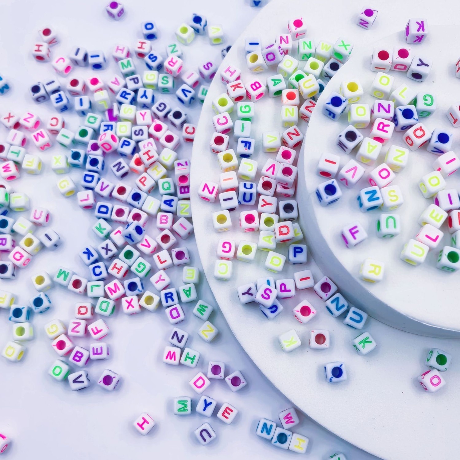 Bulk Uniform Size Large Hole Loose Beads Wholesale Standard Wide Hole Decor Beads for Mass Craft