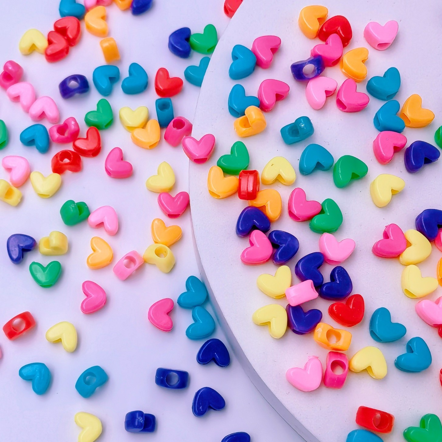 Bulk Interchangeable Large Hole Decor Loose Beads Mix & Match Wide Hole Spacer Craft Parts