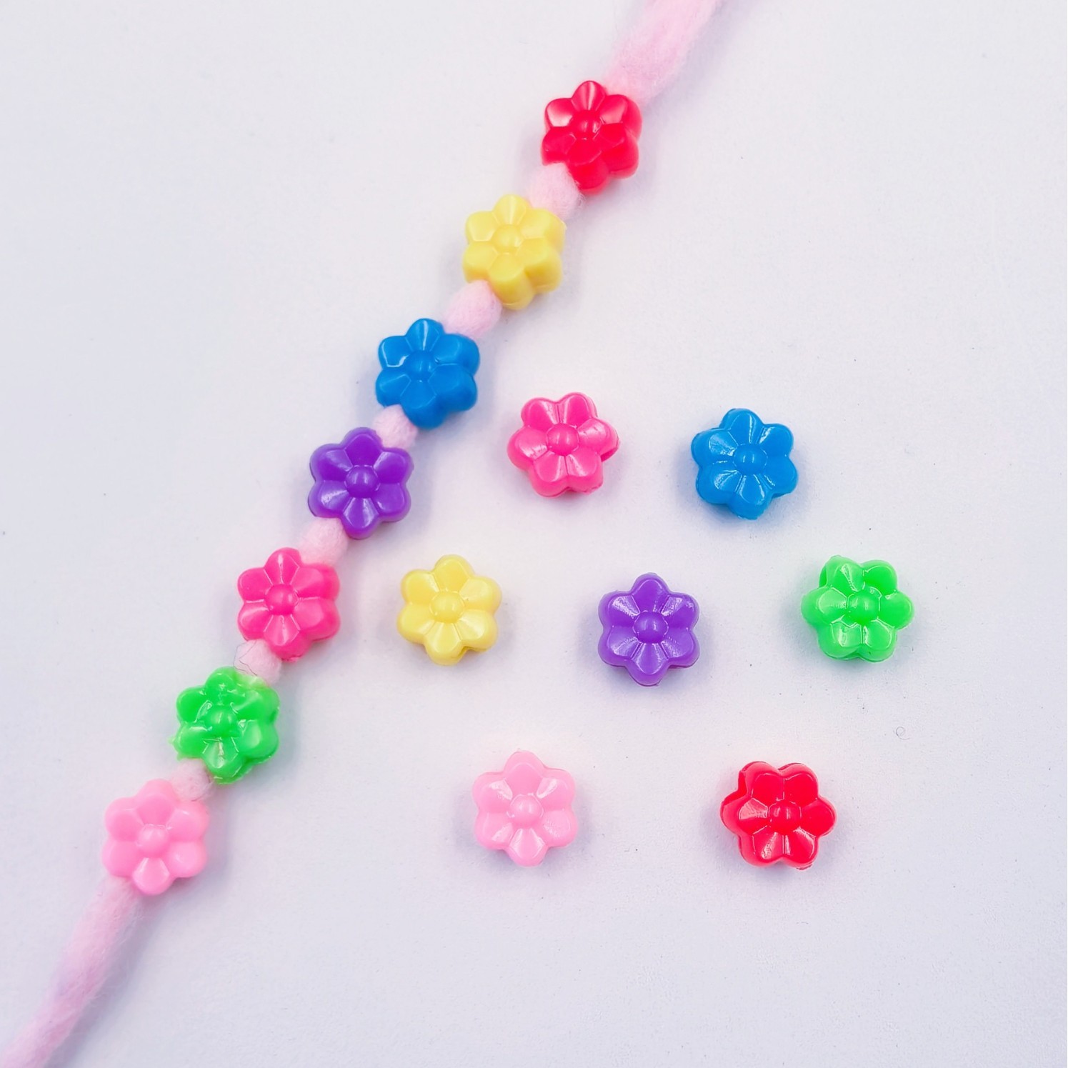 Bulk Small Mini Large Hole Loose Beads Tiny Wide Hole Decor Spacers for Delicate DIY Charms