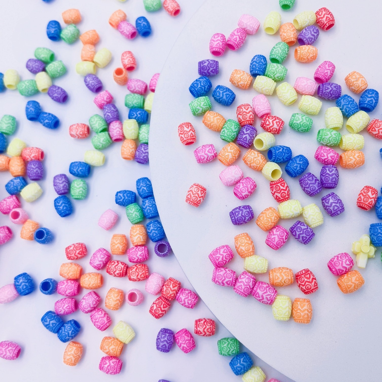 Wholesale Drop Shipping Large Hole Loose Beads Cross-Border Wide Hole Decor Spacer Craft Inventory