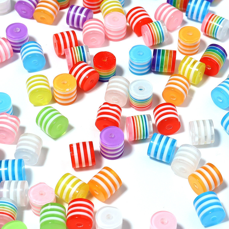 7*9MM Wholesale Clear Transparent Large Hole Loose Beads Crystal Wide Hole Decor Spacer Beads