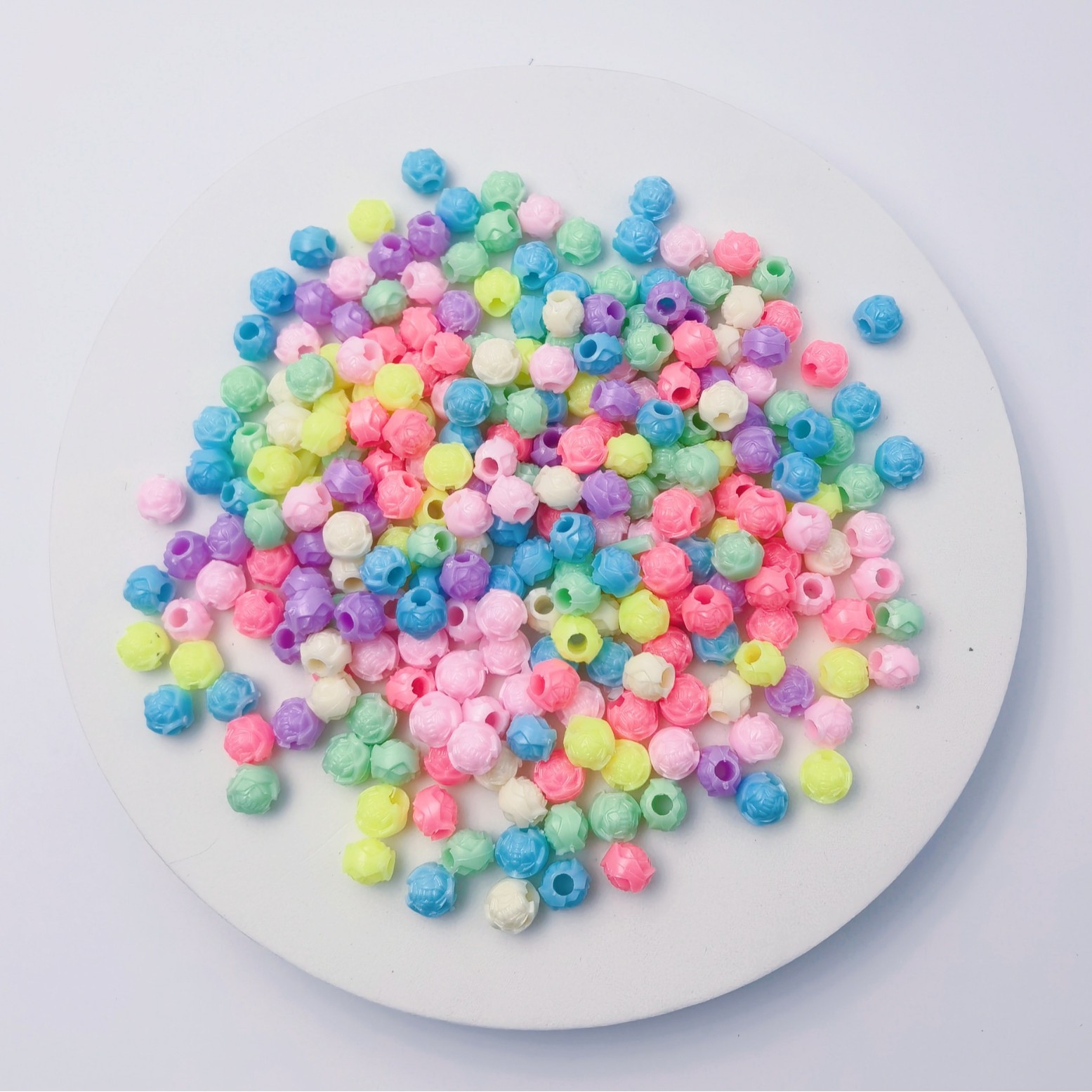 Wholesale Cartoon Large Hole Loose Beads Cute Wide Hole Decor Beads for Kawaii Handmade Charms