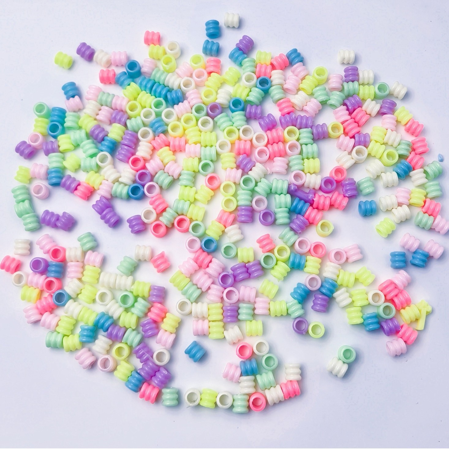 Wholesale Mixed Shapes Large Hole Loose Beads Easy Thread Decor Beads for New DIY Crafters
