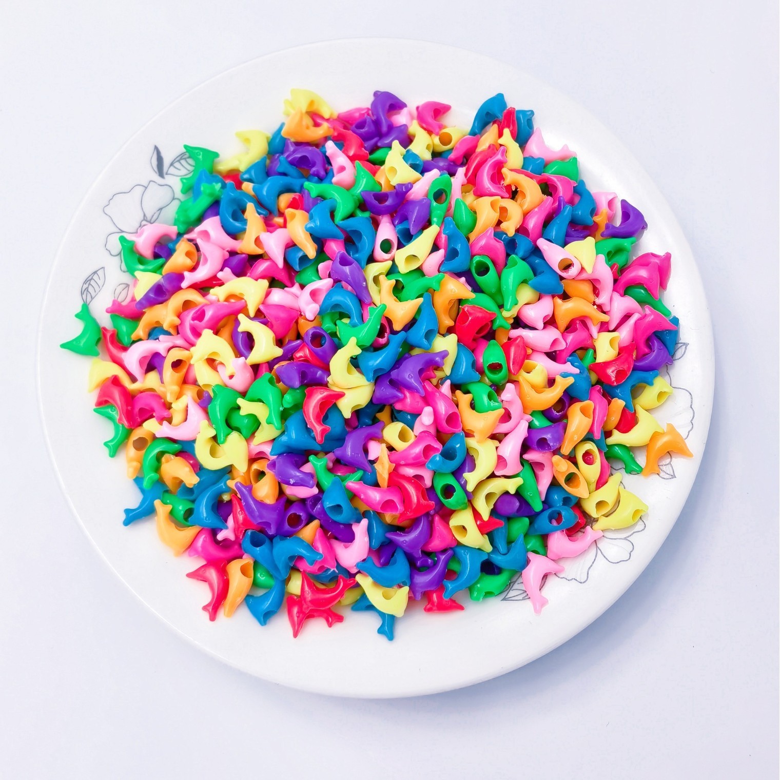 Wholesale Macaron Pastel Large Hole Loose Beads Soft Tone Decor Beads for Cute Style DIY Charms