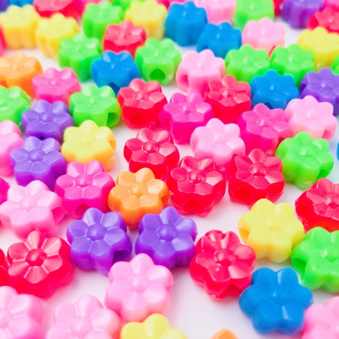 Bulk Small Mini Large Hole Loose Beads Tiny Wide Hole Decor Spacers for Delicate DIY Charms