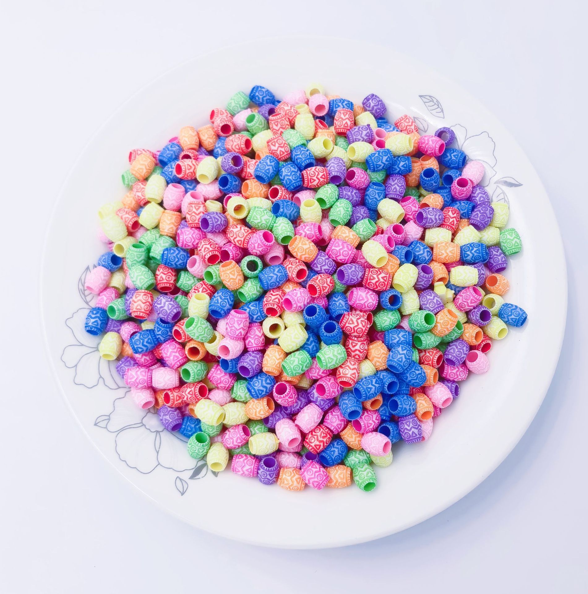 Wholesale Drop Shipping Large Hole Loose Beads Cross-Border Wide Hole Decor Spacer Craft Inventory