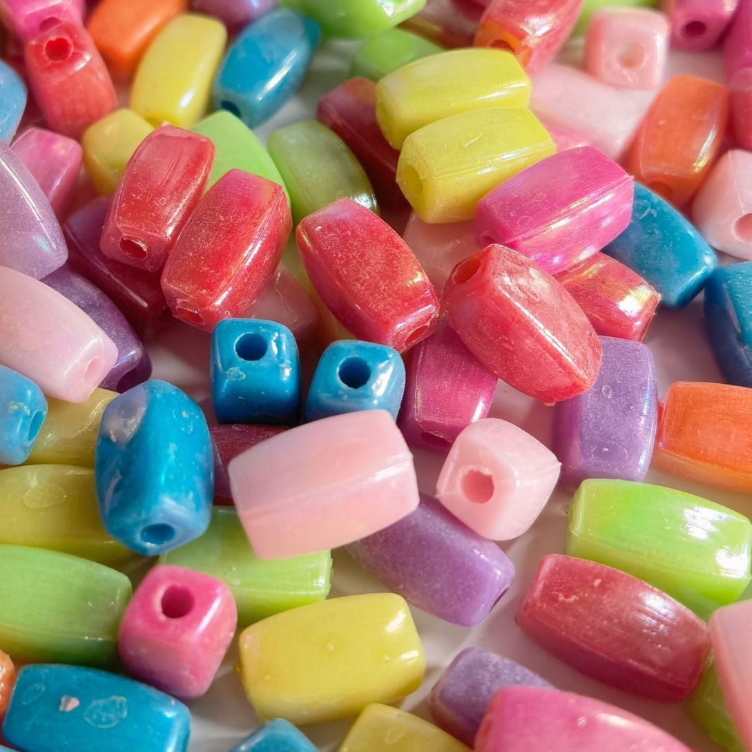 Bulk Wide Hole Decorative Loose Beads Wholesale Large Hole Spacers for Braided Ornament DIY