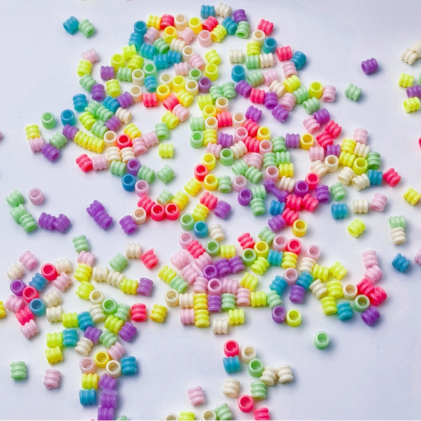 Wholesale Mixed Shapes Large Hole Loose Beads Easy Thread Decor Beads for New DIY Crafters