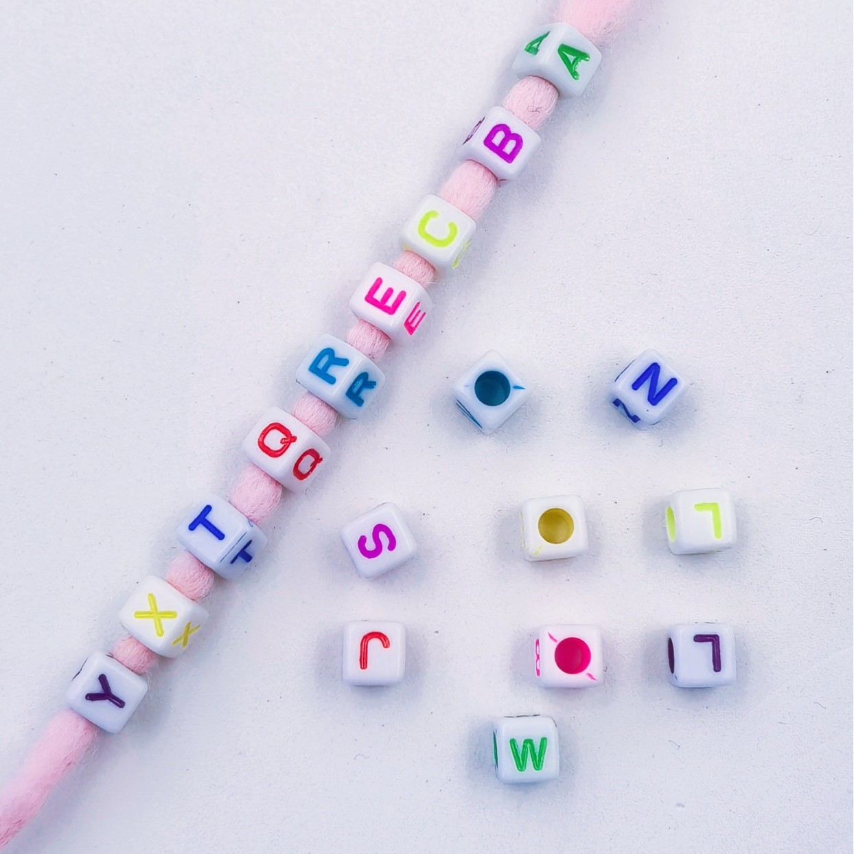 Bulk Uniform Size Large Hole Loose Beads Wholesale Standard Wide Hole Decor Beads for Mass Craft