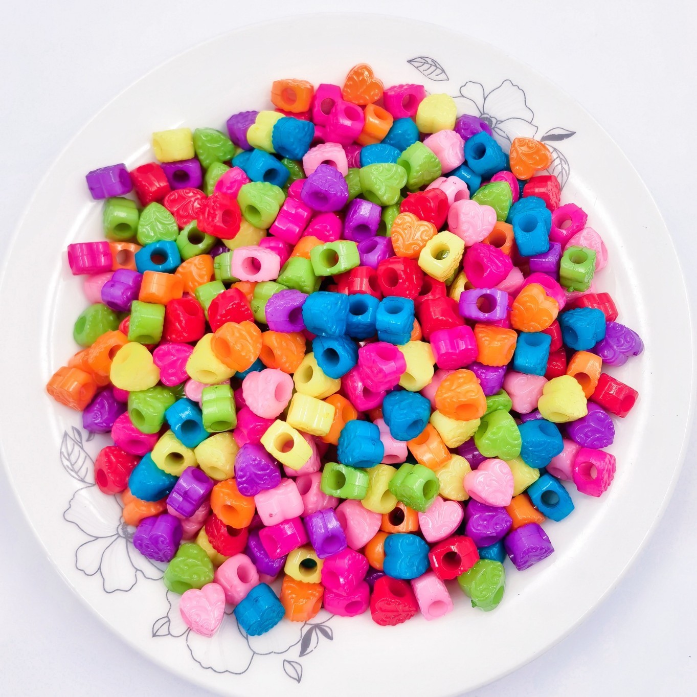 Wholesale Scratch Resistant Large Hole Loose Beads Durable Wide Hole Decor Beads for Stall Sales