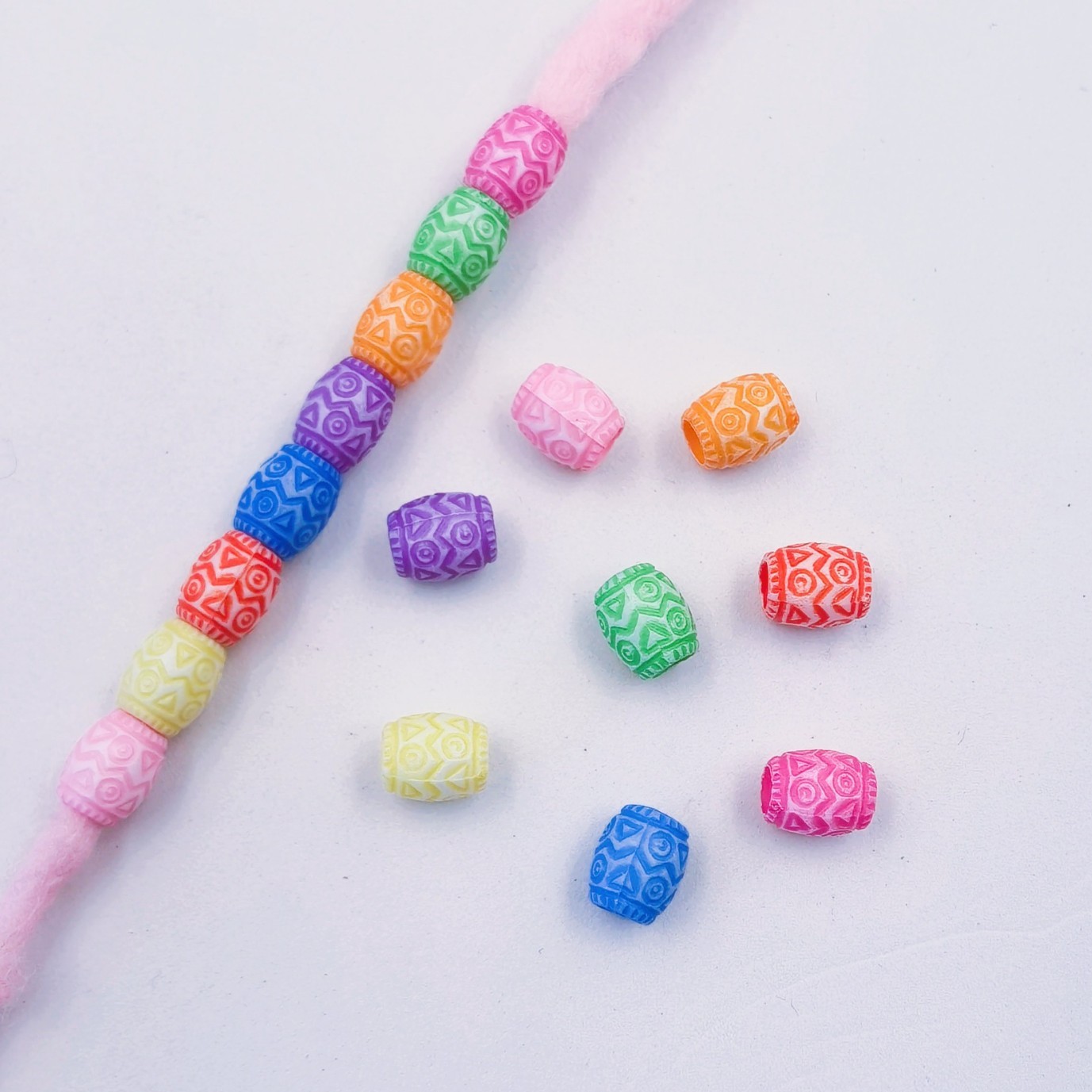 Wholesale Drop Shipping Large Hole Loose Beads Cross-Border Wide Hole Decor Spacer Craft Inventory