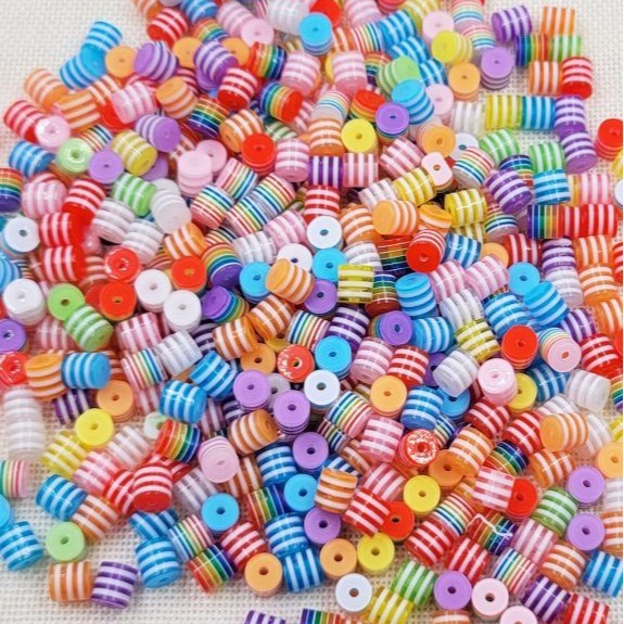 7*9MM Wholesale Clear Transparent Large Hole Loose Beads Crystal Wide Hole Decor Spacer Beads