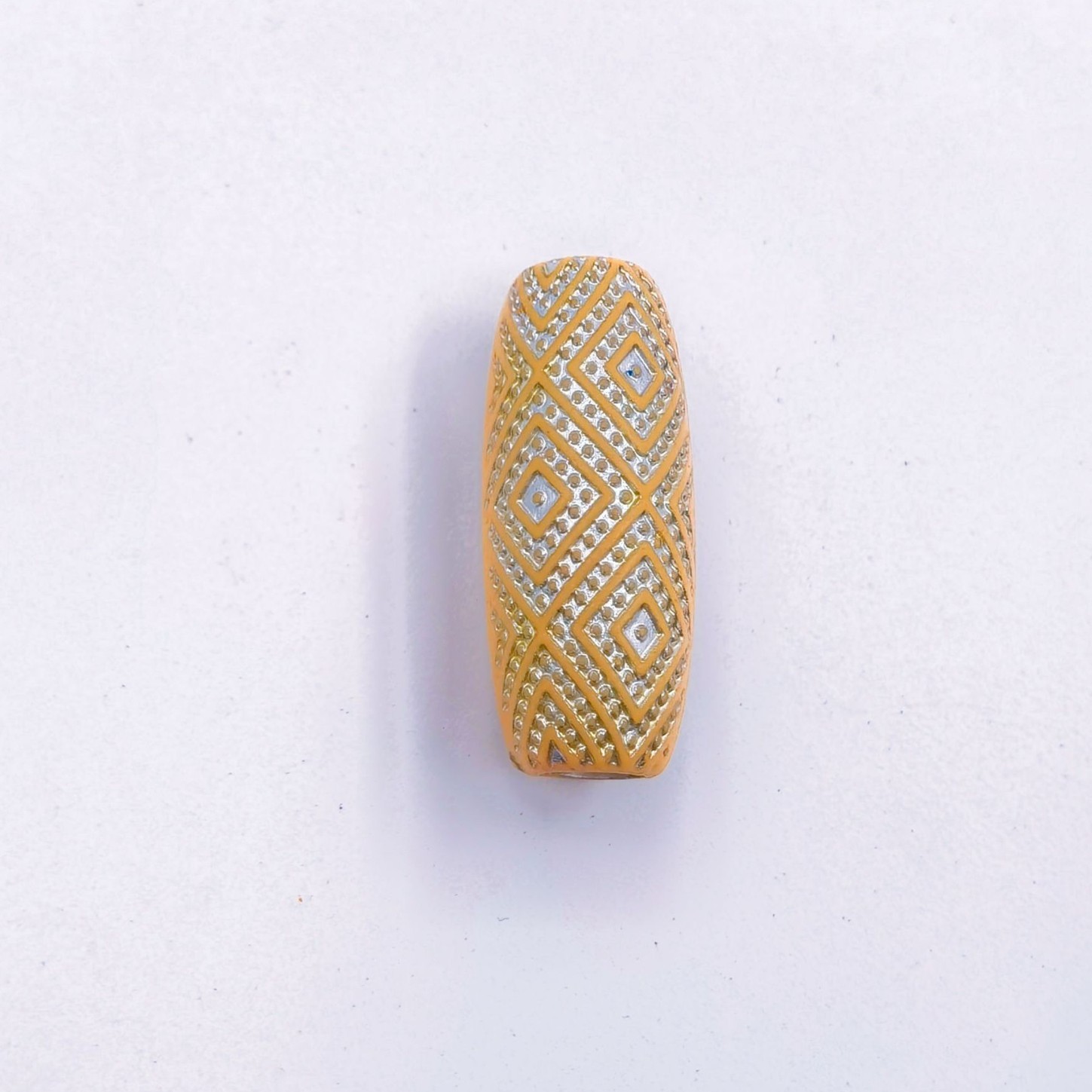 Matte Finish Big Hole Loose Beads Bulk Vintage Wide Hole Spacers for Retro DIY Accessories
