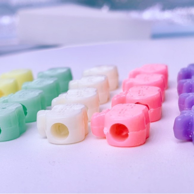Multi-Purpose Large Hole Spacer Beads Bulk Loose Decor Beads for Lanyard & Keychain Crafting