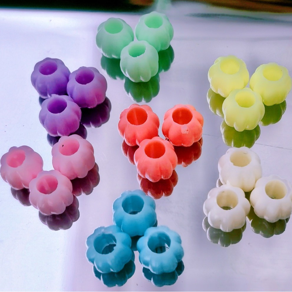 Wholesale Large Hole Loose Decor Beads, Wide Hole Spacer Beads for DIY Handmade Jewelry Making