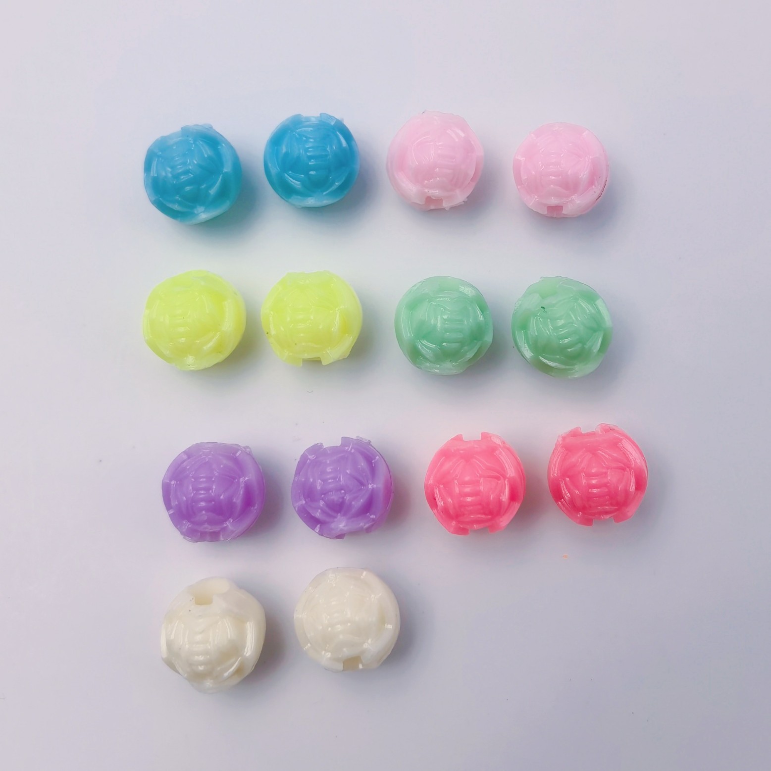 Wholesale Cartoon Large Hole Loose Beads Cute Wide Hole Decor Beads for Kawaii Handmade Charms