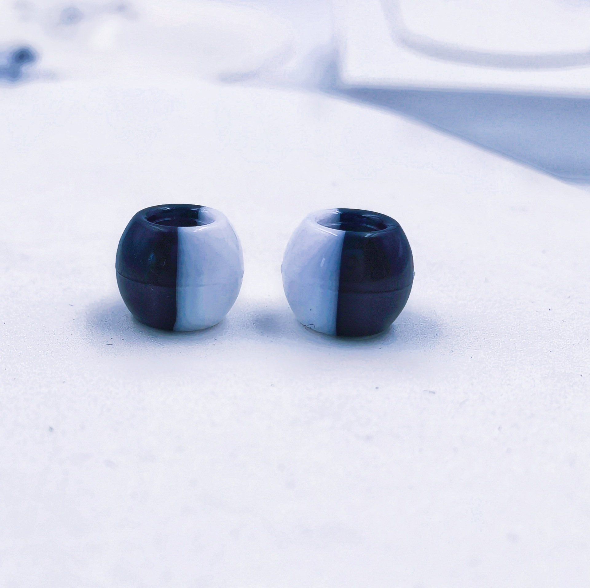 Bulk Solid Color Large Hole Loose Beads Wholesale Plain Wide Hole Spacers for Matching Crafts
