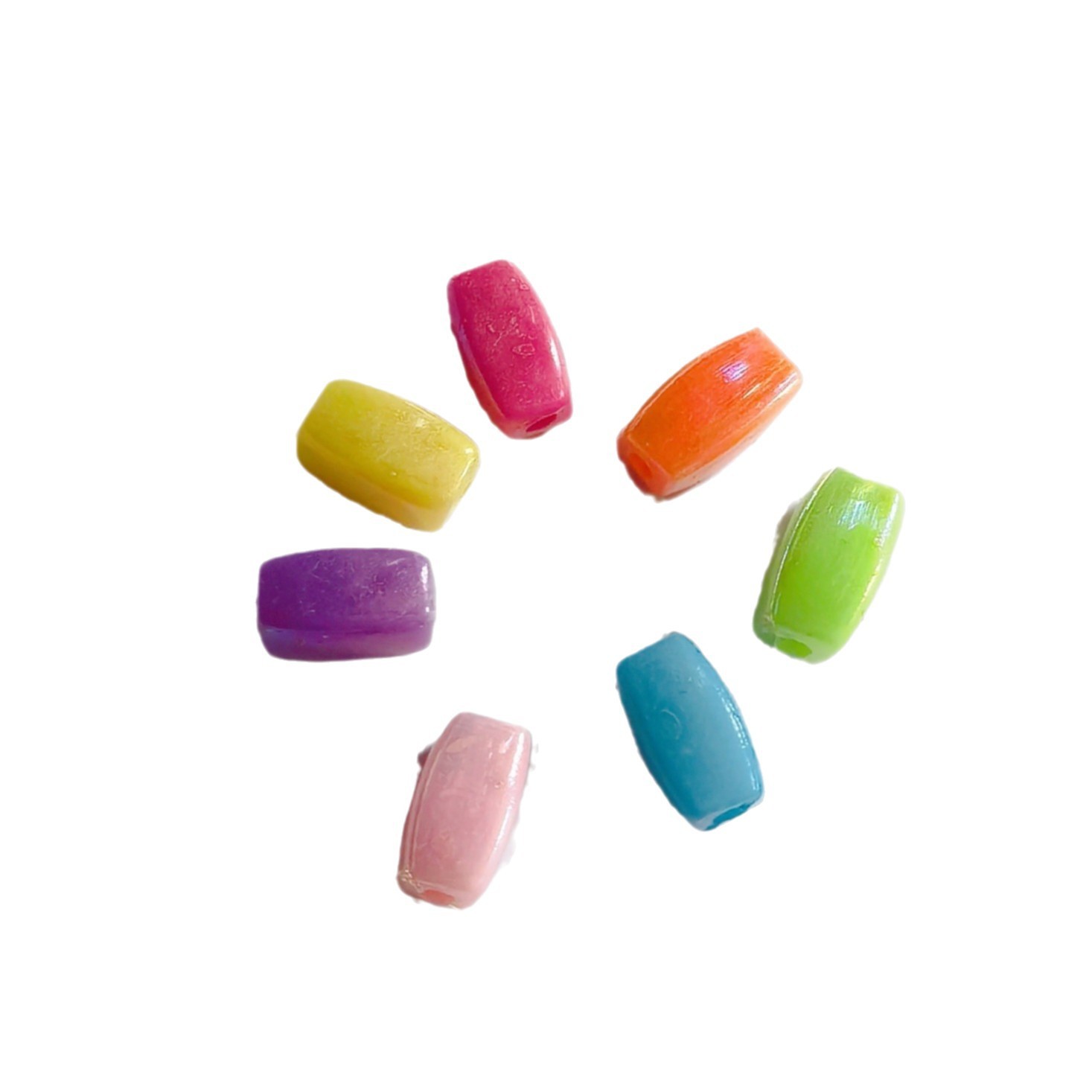 Bulk Wide Hole Decorative Loose Beads Wholesale Large Hole Spacers for Braided Ornament DIY
