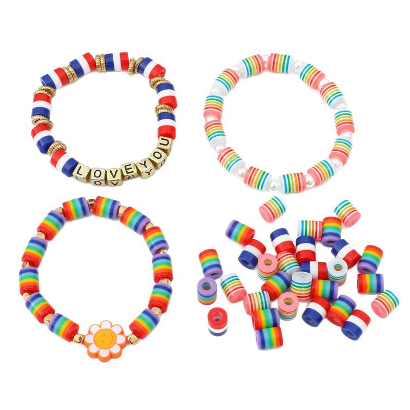 7*9MM Wholesale Clear Transparent Large Hole Loose Beads Crystal Wide Hole Decor Spacer Beads