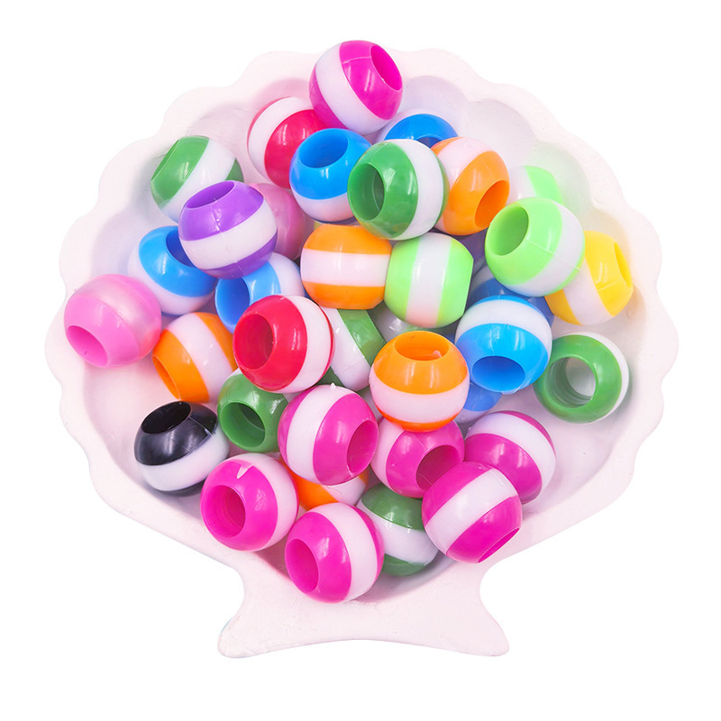 Wholesale Drop Shipping Large Hole Loose Decor Beads Cross-Border DIY Wide Hole Spacer Inventory
