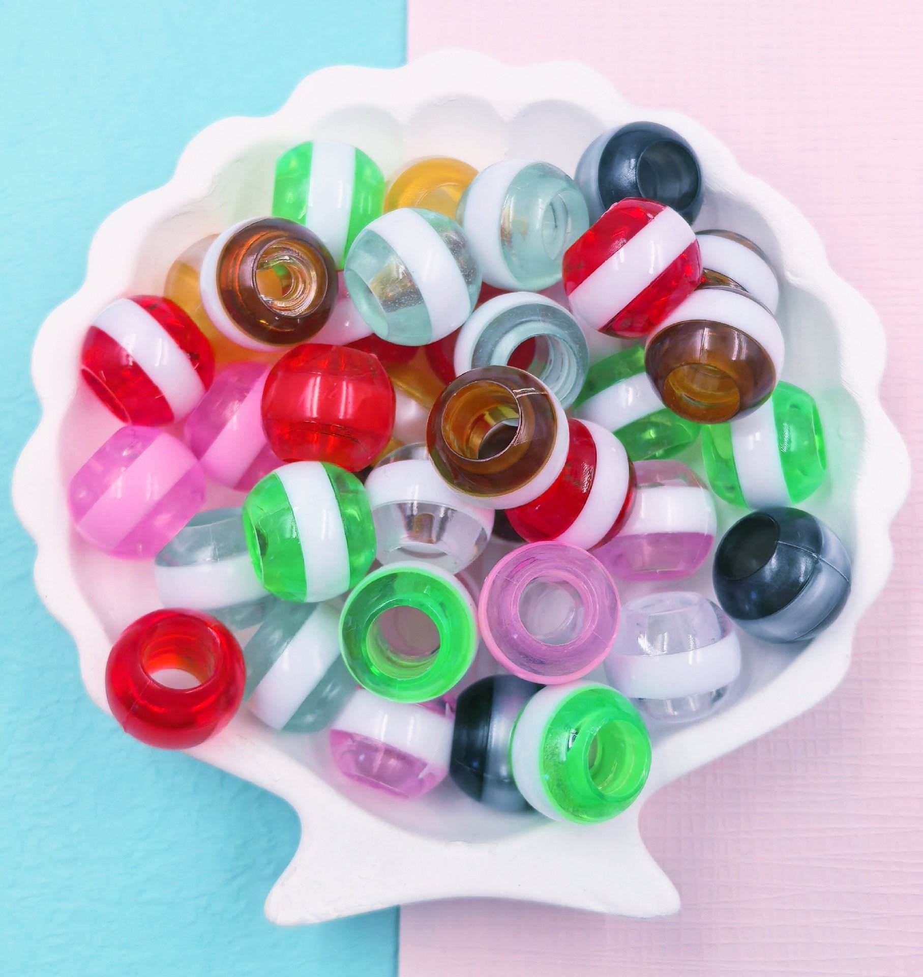 Wholesale Drop Shipping Large Hole Loose Decor Beads Cross-Border DIY Wide Hole Spacer Inventory