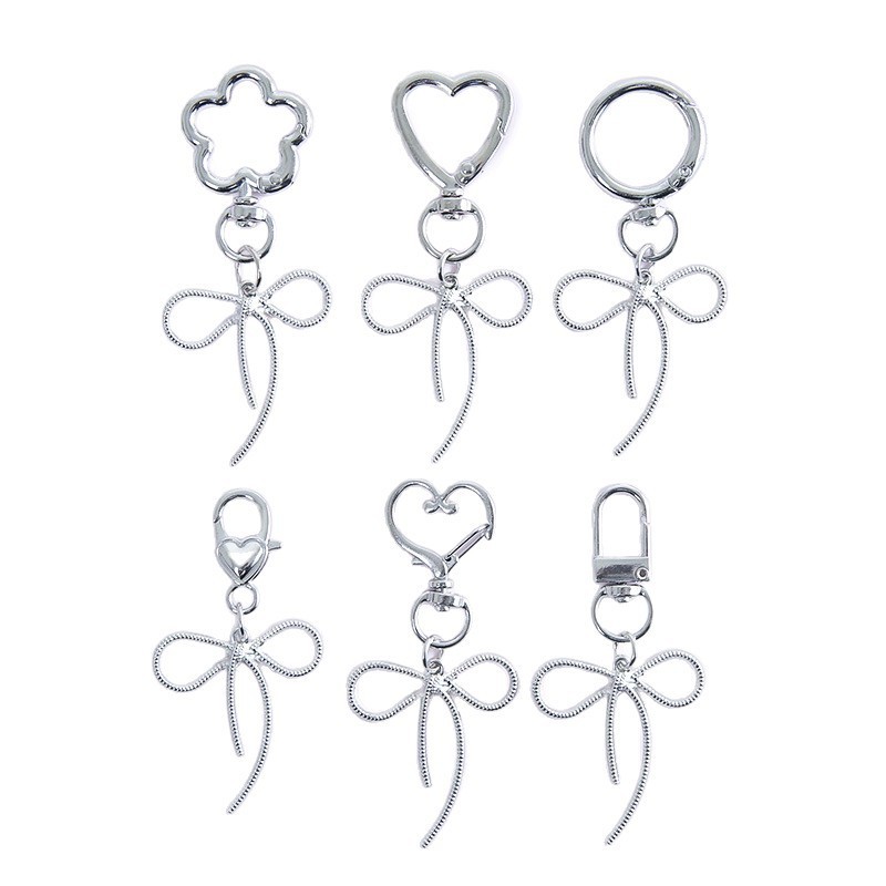 Multi-Purpose DIY Keychain Hardware Bulk Clasps & Rings for Beaded Key Ring Handmade Crafts