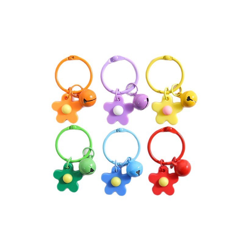 Wholesale Pastel Plated Keychain DIY Findings Bulk Soft Tone Hardware for Cute Beaded Key Rings