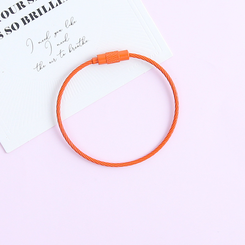 Wholesale Stackable Bead Keychain DIY Findings Bulk Multi-Layer Decor Parts for Layered Key Charms