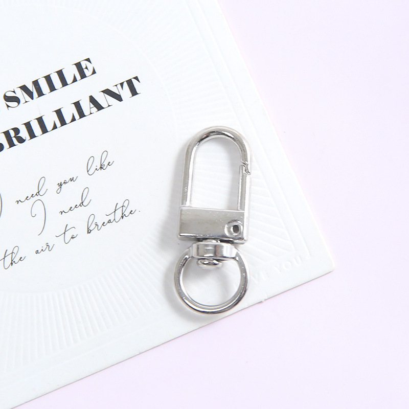 Multi-Purpose DIY Keychain Hardware Bulk Clasps & Rings for Beaded Key Ring Handmade Crafts