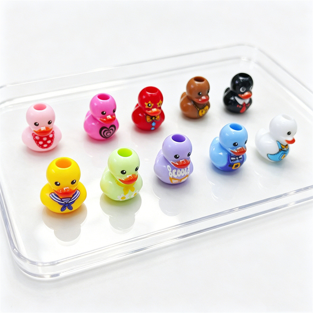 Bulk Glossy Shiny Big Hole Loose Beads Smooth Polished Wide Hole Decor Spacer Accessories