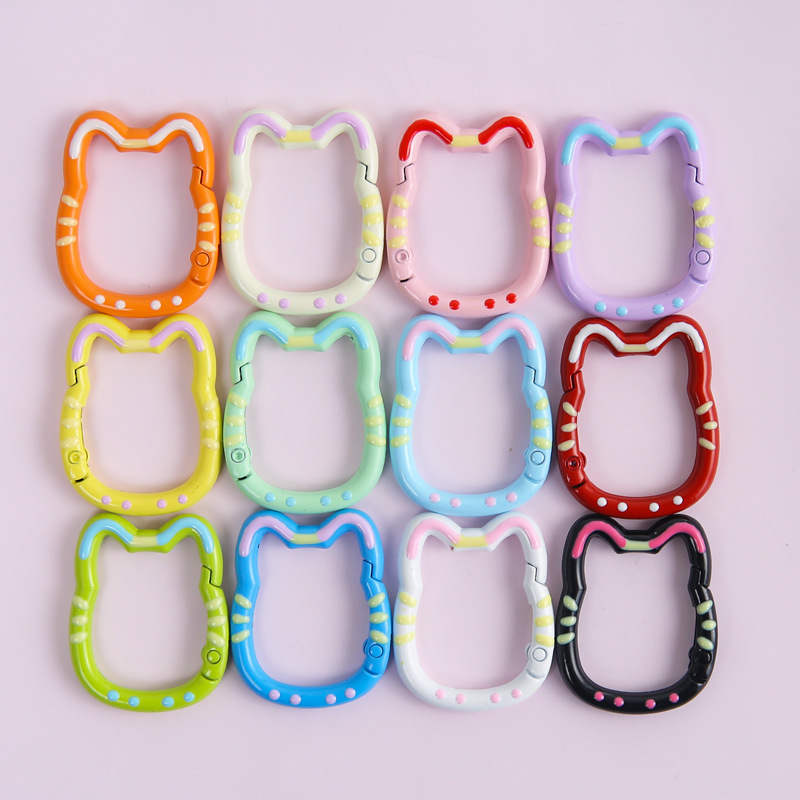Wholesale Drop Shipping DIY Keychain Findings Cross-Border Handmade Craft Inventory Stock