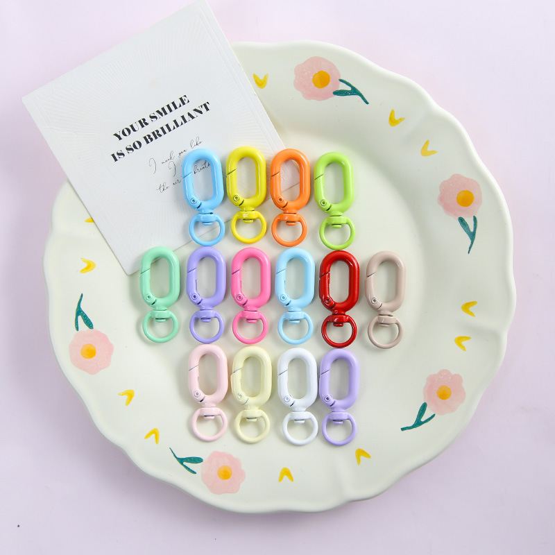 Wholesale Matte Finish Keychain Findings Bulk Vintage Hardware for Retro Style Key Charms