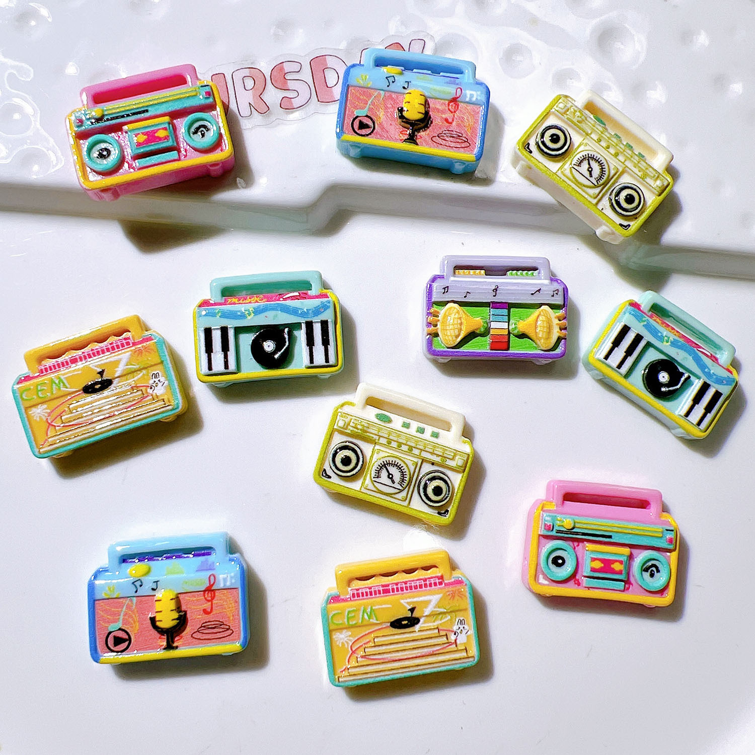 Wholesale Flatback Resin Charms Bulk No Hole DIY Shoe Charms for Resin Art & Handmade Jewelry
