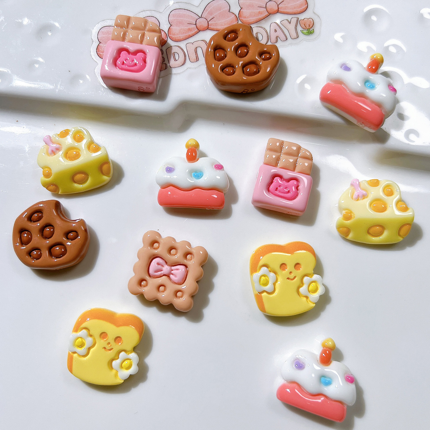 Bulk Glossy Resin Charms Wholesale Shiny DIY Shoe Charms for Daily Decor Handmade Supplies