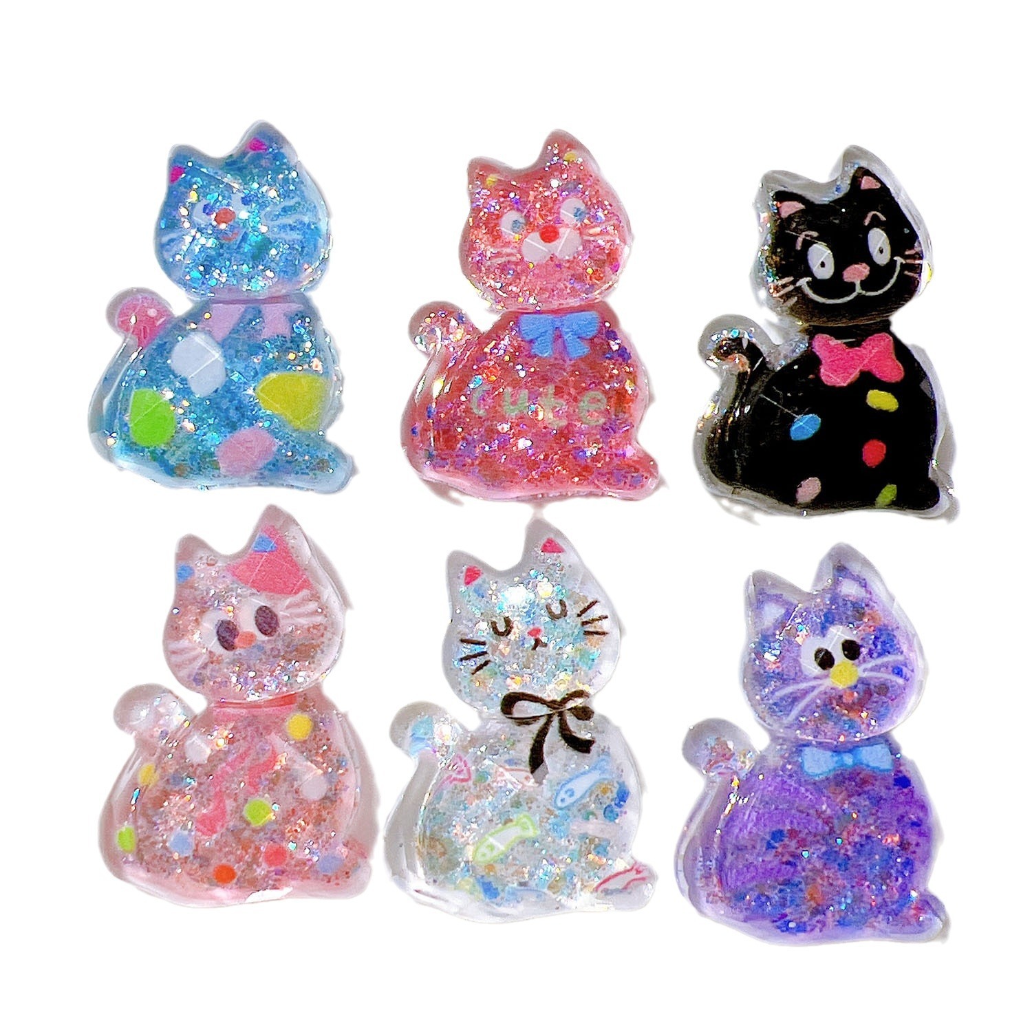 Wholesale Stackable Resin Charms Bulk Multi-Layer DIY Shoe & Keychain Handmade Materials